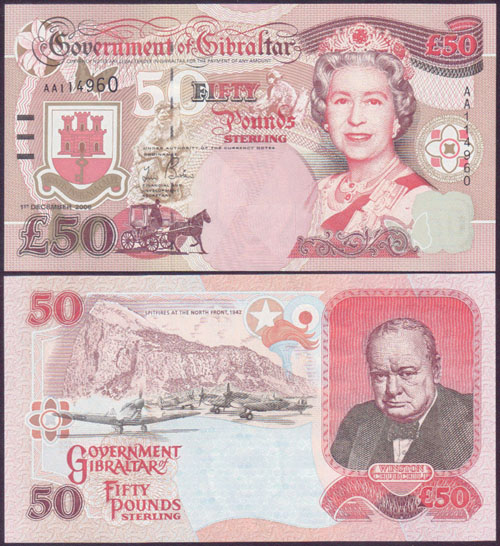 2006 Gibraltar 50 Pounds (Unc)